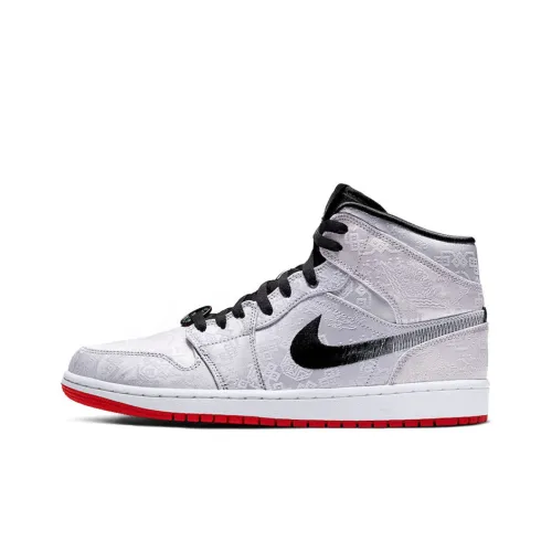 JORDAN Air Jordan 1 Винтажные баскетбольные кроссовки MID Топ Унисекс