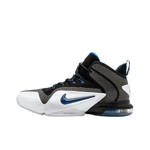 nike Penny VI Sharpie MID Топ Винтажные баскетбольные кроссовки Мужской Белый черный Коробка Один Пилотный