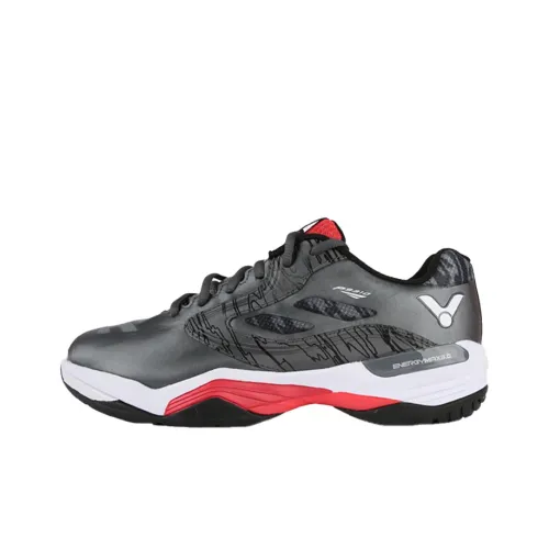 Victor Slip-Resistant Abrasion-Resistant Низкий Топ Бадминтон Обувь Унисекс Лунный Каменный Серый
