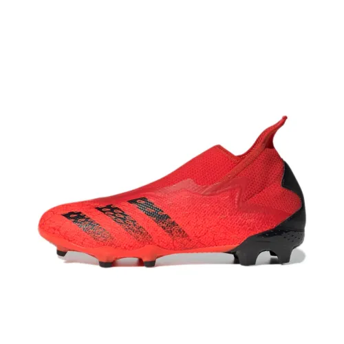 Adidas Predator Freak .3 FG Твердый грунт Природная трава Устойчивые к истиранию Футбольные бутсы Мужские Красный Черный