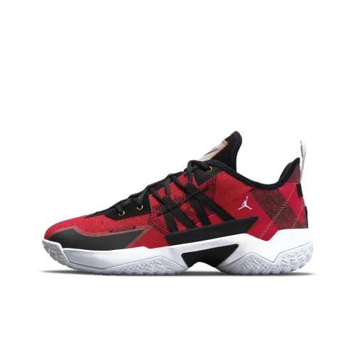 Джордан One Take 2 PF Low Топ Винтажные Баскетбольные Кроссовки Мужские Красный Черный Азиатская Версия