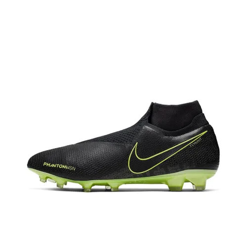 Nike FG Твердый грунт Амортизаторы Ударопрочный Устойчивый к истиранию Футбольные бутсы Мужские Черный Зеленый