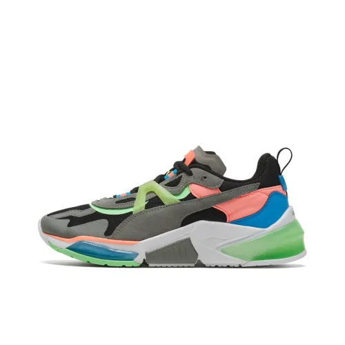 PUMA LQDCELL Optic PA Низкий Топ Тренировочные Кроссовки Мужские Черный Серый Зеленый