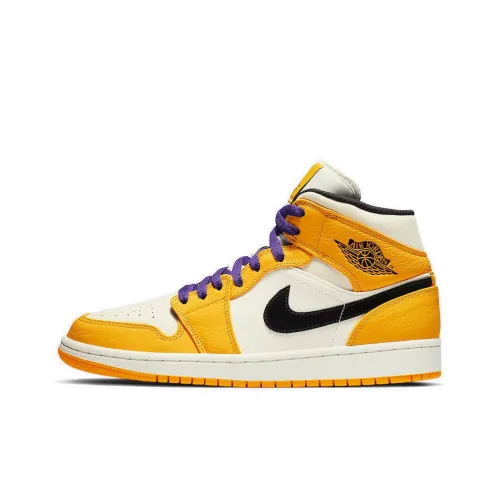 Jordan Air Jordan 1 Винтажные баскетбольные кроссовки MID Топ Мужской