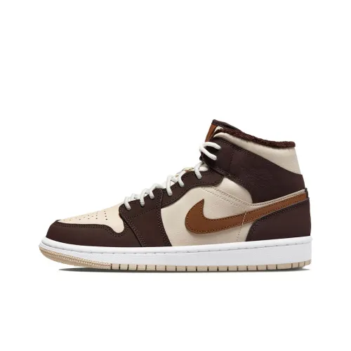 Jordan Air Jordan 1 Винтажные баскетбольные кроссовки MID Топ Женские