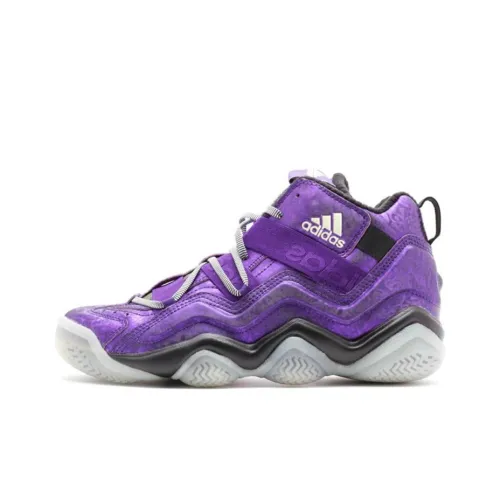 Adidas Originals Top Ten Nightmare Before Christmas Нескользящий Легкий MID Баскетбольные Кроссовки Винтажные Унисекс Фиолетовый