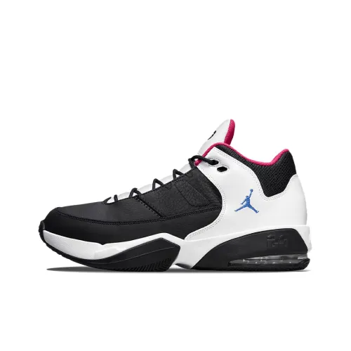 Jordan Max Aura 3 MID Топ Винтажные баскетбольные кроссовки Мужской Черный белый