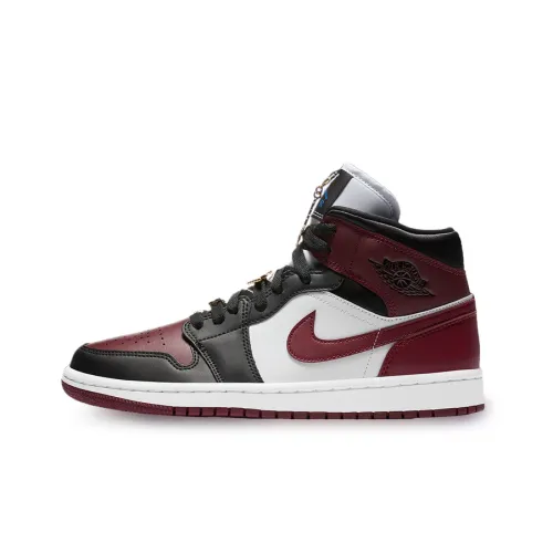 Jordan Air Jordan 1 Винтажные баскетбольные кроссовки MID Топ Женские