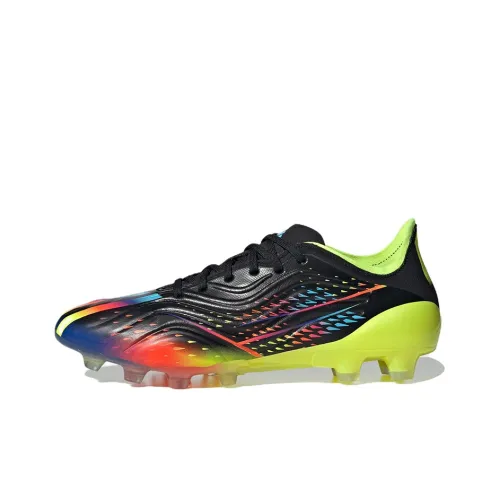 Adidas Copa Sense.1 AG Искусственная трава HG Твердый Ground Нескользящий Легкий Футбольные бутсы Мужской Черный Оранжевый Желтый