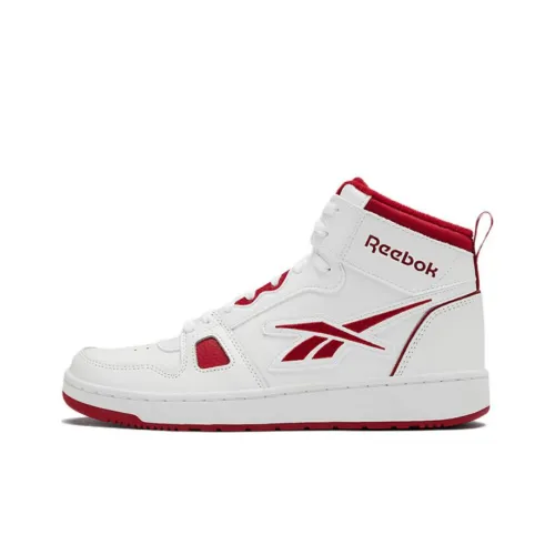 Reebok Resonator High Топ Винтажные Баскетбольные Кроссовки Унисекс Белый Красный