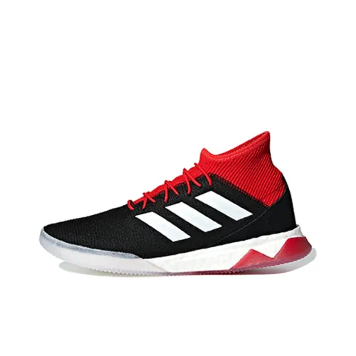 Adidas Predator IC IN Для помещений Противоскользящие Устойчивые к истиранию Футбольные бутсы Мужские Черный Красный Белый