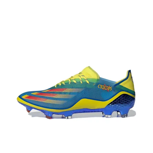 Adidas X GHOSTED FG Твердое покрытие Естественная трава Устойчивый к истиранию Футбольные бутсы Мужские Синий Желтый Красный