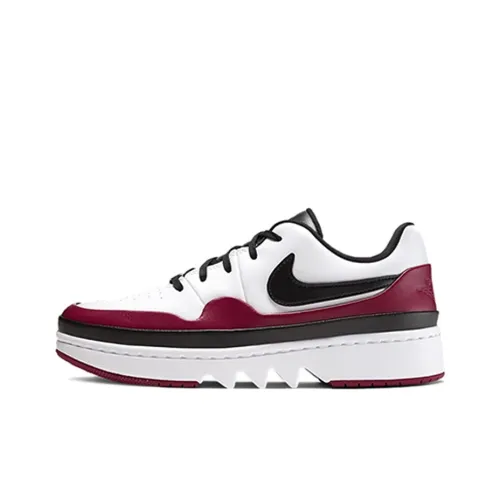 Jordan Air Jordan 1 Low Jester XX 'Благородный красный' Non Нижняя юбка Легкий Low Топ Винтажные баскетбольные кроссовки Женские Бургундский