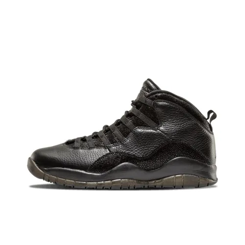 Jordan Air Джордан 10 Ретро Drake OVO Slip Lightweight Mid Top Винтажные баскетбольные кроссовки Мужской Черный