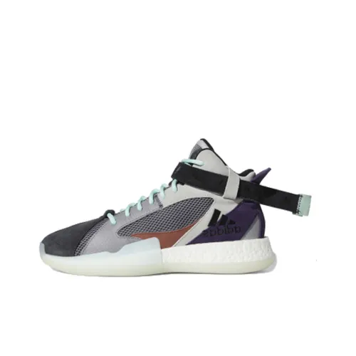 Adidas Posterize Shock Absorbers Slip-Resistant MID Топ Винтажные Баскетбольные Кроссовки Мужские Черные Серебряные