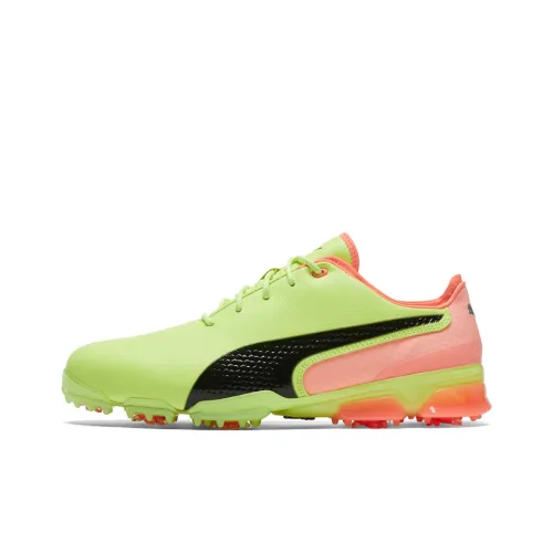 PUMA Ignite SG Мягкая трава Природная трава Амортизация Износостойкие футбольные бутсы Унисекс Зеленый Черный