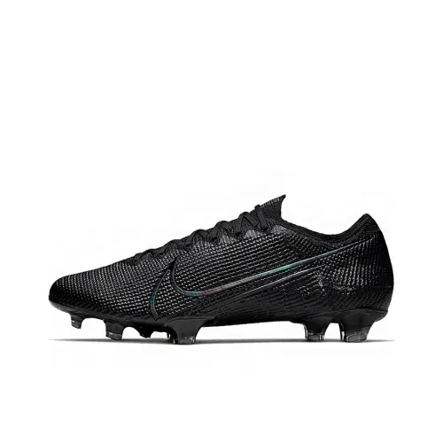 Nike Mercurial Vapor 13 FG Твердый Грунт Амортизаторы Уменьшение Ударов Противоскользящие Устойчивые к Износу Футбольные Бутсы Мужские Черные