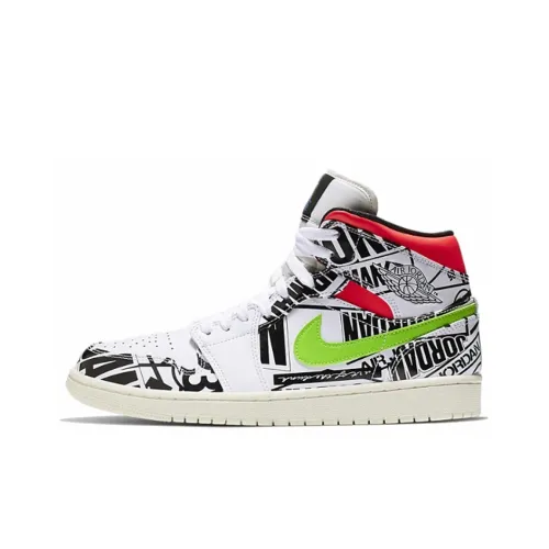 Jordan Air Jordan 1 Винтажные баскетбольные кроссовки MID Топ Мужские