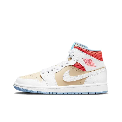 JORDAN Air Jordan 1 Винтажные баскетбольные кроссовки MID Топ Женские