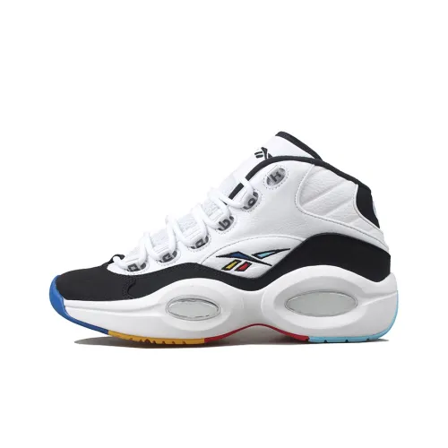 Reebok совместный бренд Question Mid 'CLASS OF 16' визуально увеличивает рост MID Топ Винтажные баскетбольные кроссовки Унисекс Белый черный