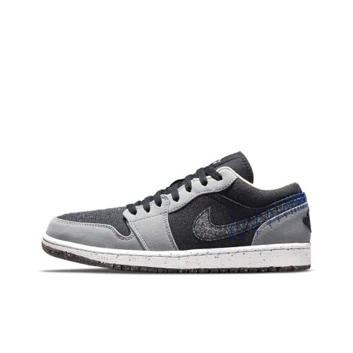 Jordan Air Jordan 1 Crater Low SE 'Crater' Low Топ Винтажные баскетбольные кроссовки Мужской Серый Синий Черный