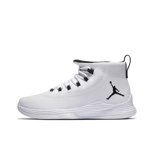 Джордан Ultra Fly 2 Non Slip Легкий Высокий Топ Винтажные Баскетбольные Кроссовки Мужские Белый Черный