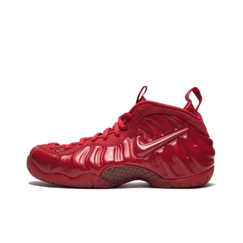 Nike Foamposite Pro Красный Октябрь Shock Absorbers Slip Resistant MID Топ Винтажные баскетбольные кроссовки Мужской Красный