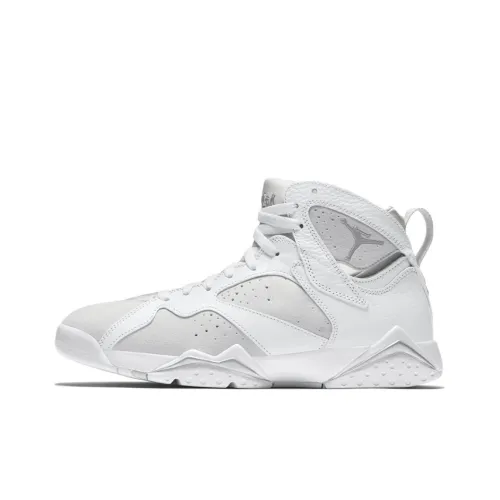 Jordan Air JORDAN 7 Ретро Pure Platinum Non Slip Lightweight MID Топ Винтажные баскетбольные кроссовки Мужской Белый