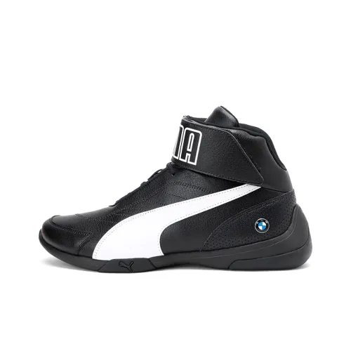 PUMA BMW M Series Kart Cat III MID Топ Кроссовки для тренировок Мужской Черный белый
