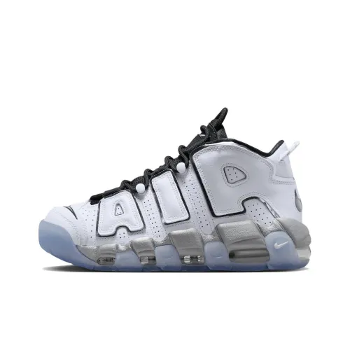 Nike Air More Uptempo Slip-Resistant MID Топ Винтажные Баскетбольные Кроссовки Унисекс Белый