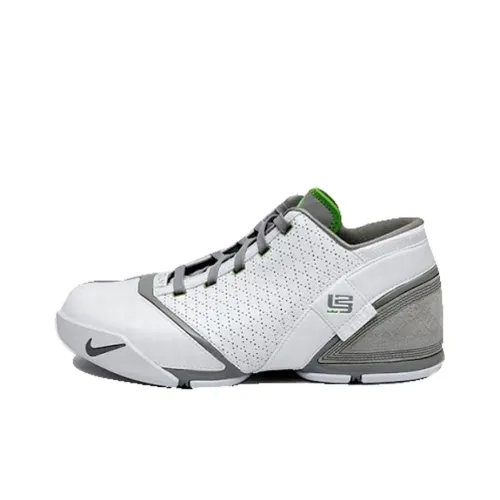 Nike Lebron 5 Low Dunkman Нескользящий Легкий Низкий Топ Винтажные Баскетбольные Кроссовки Мужские Белый Серый