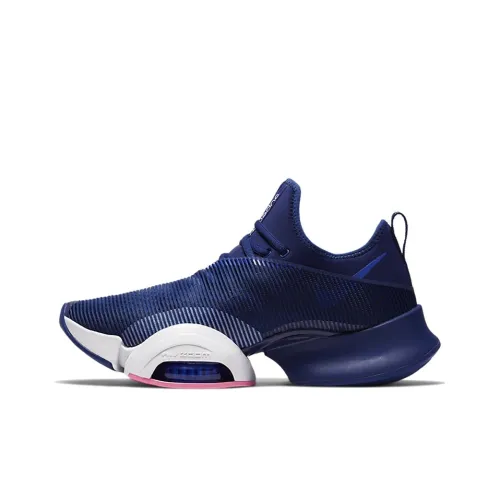 Nike SuperRep Air Zoom Non Slip Легкий Низкий Топ Кроссовки для тренировок Унисекс Синий