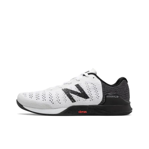 New Balance NB MINIMUS Амортизация Покрытие Быстросохнущий Поддержка Низкий Топ Тренировочные Кроссовки Мужские Черный Белый