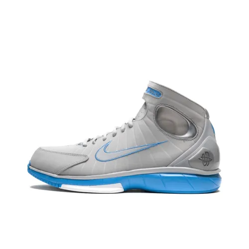 nike 2K4 Air Zoom Huarache Wolf GREY Uni Синий Амортизация Balance MID Топ Винтажные баскетбольные кроссовки Мужской Серо-голубой