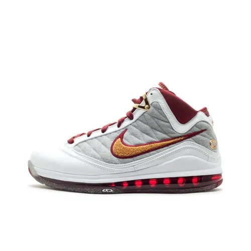 nike Lebron 7 Ps MVP NFW MID Топ Винтажные баскетбольные кроссовки Мужской Белый и красный