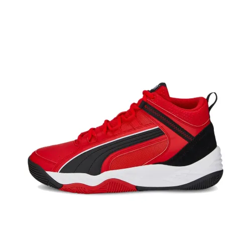 PUMA REBOUND Series Винтажные баскетбольные кроссовки MID Топ Мужской