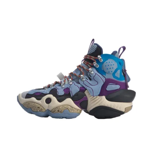 LINING Ace Износостойкие Дышащие Высокие Баскетбольные Кроссовки Мужские Kale Фиолетовые