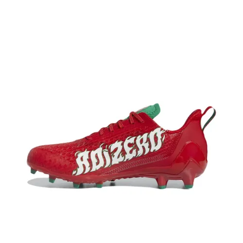 Adidas Adizero Cleats TF Шипы Износостойкие И Легкие Футбольные бутсы Мужские Красный Зеленый Белый