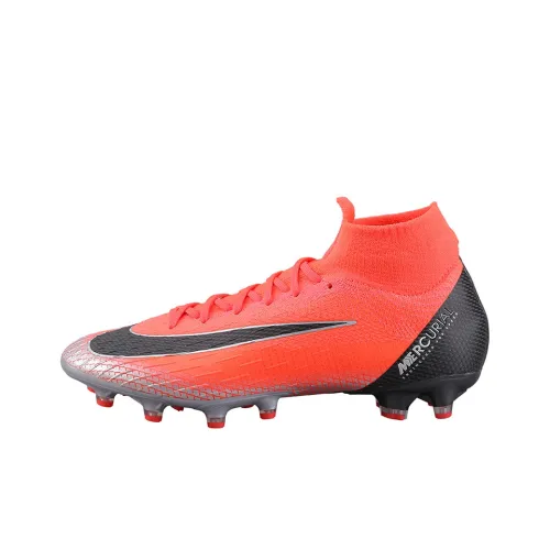 Nike Mercurial Superfly 6 AG Искусственная трава Искусственный шипы Без нижнего слоя Легкие футбольные бутсы Мужские Красный