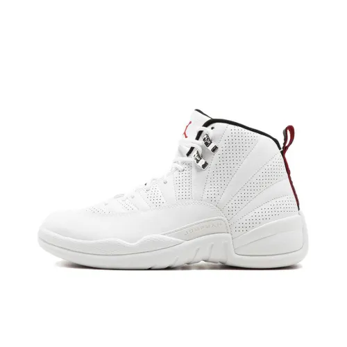 Jordan Air Jordan 12 Retro Rising Sun High Top Vintage Баскетбольные Кроссовки Мужские Белые
