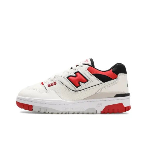 New Balance NB 550 Винтажные баскетбольные кроссовки, низкий топ, красный, унисекс