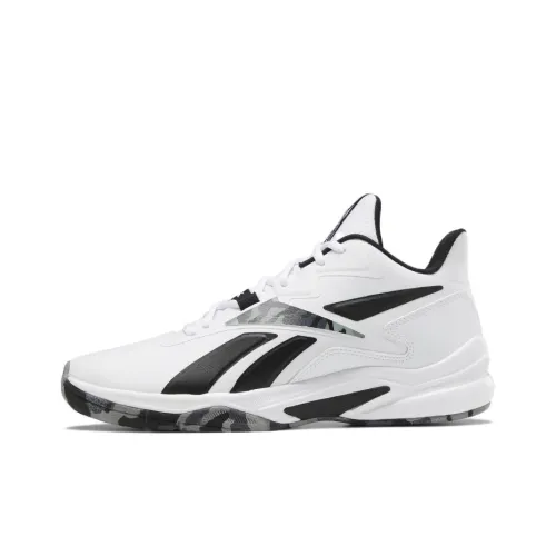 Reebok More Buckets Винтажные баскетбольные кроссовки Мужской Белый черный