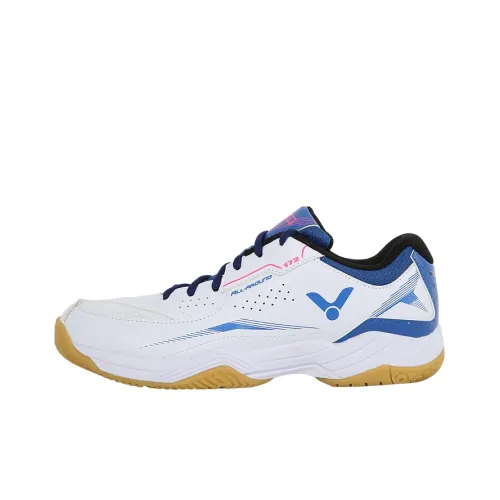Victor Low Топ Обувь для бадминтона Унисекс Bright White Mykonos Blue