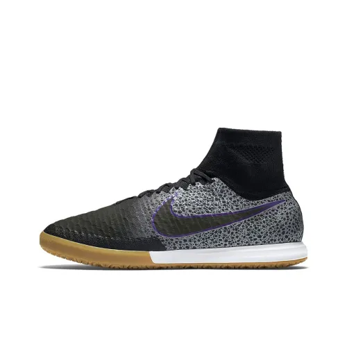 nike MagistaX Proximo IC IN Амортизаторы Shock Absorbers Противоскользящие Устойчивые к истиранию Футбольные бутсы Мужские Черные Серые