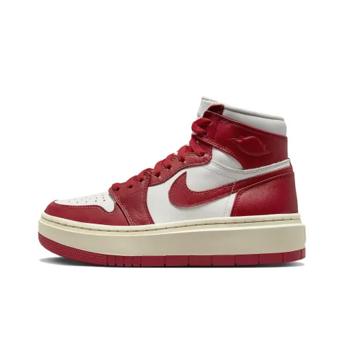 Jordan Air Jordan 1 High 'Varsity Красный' Высокий Топ Винтажные Баскетбольные Кроссовки Женские Белые Красные
