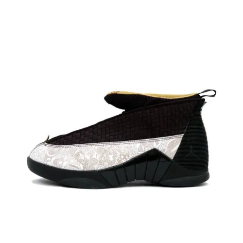 Jordan Air Джордан 15 Ретро Лазерный Non Slip Легкий MID Топ Винтажные баскетбольные кроссовки Мужской Черно-белая панда