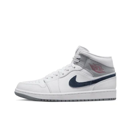 JORDAN Air Jordan 1 Винтажные баскетбольные кроссовки MID Топ Мужской