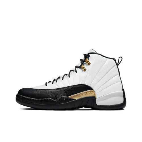 Jordan Air Jordan 12 Retro 'Royalty' Mid Top Винтажные баскетбольные кроссовки Мужской Черный Белый Золото Выпуск 2021 года