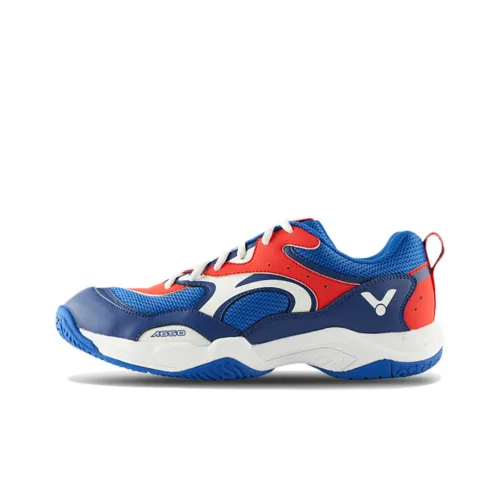 Victor Slip-resistant Abrasion-resistant Breathable Cushioning Badminton Unisex Shoe Blue Red Виктор Антислип Устойчивый к износу Дышащий Амортизация Бадминтон Унисекс Обувь Синий Красный