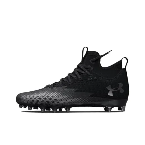 Under Armour AG Искусственная трава Устойчивая к истиранию Футбольные бутсы Мужские Черные